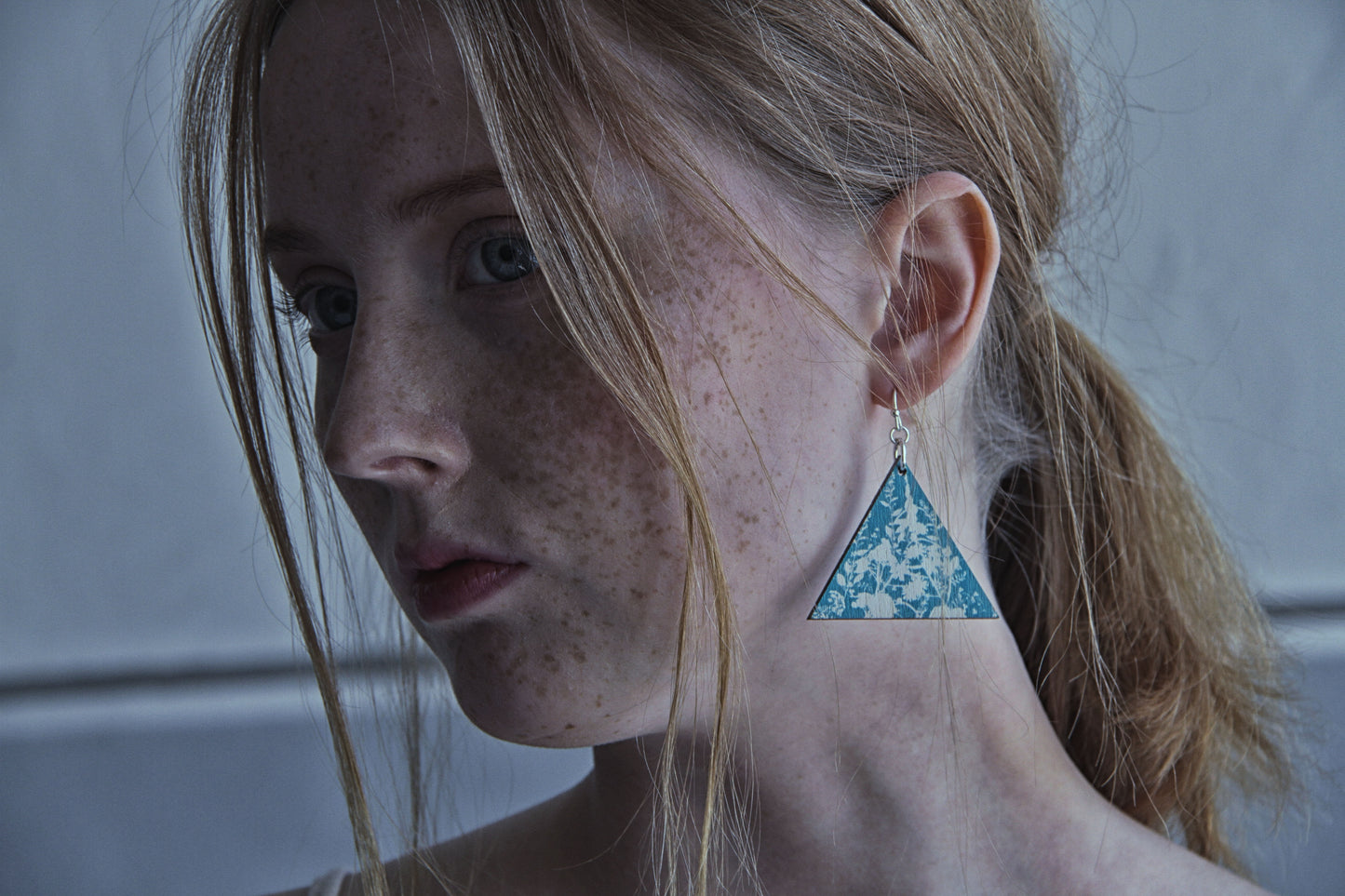 Vietto Bloom triangle earrings