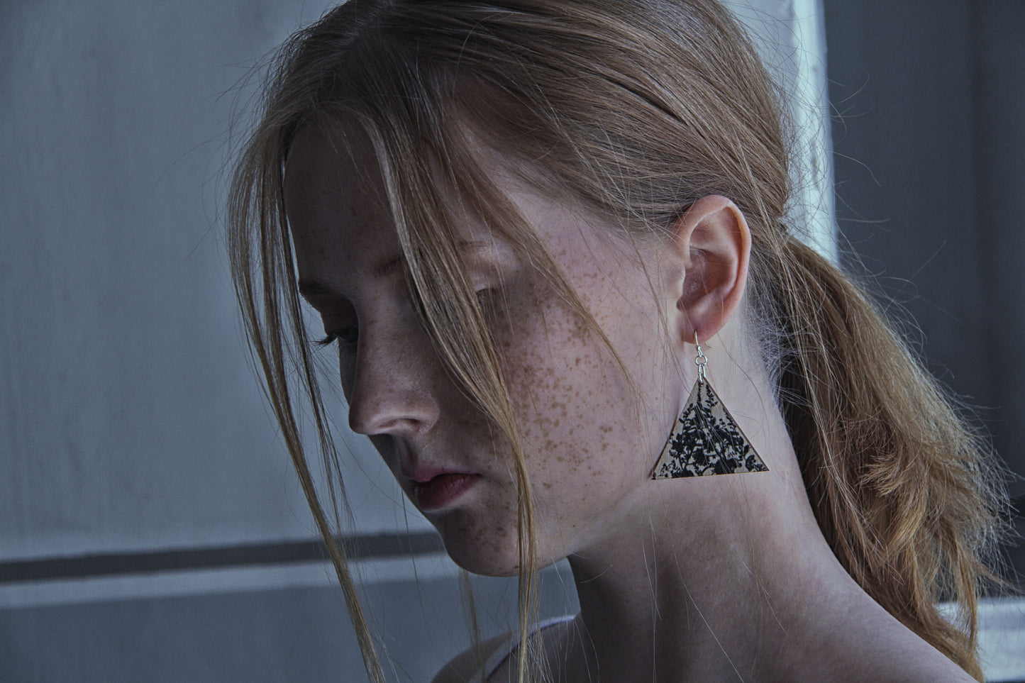 Vietto Bloom triangle earrings