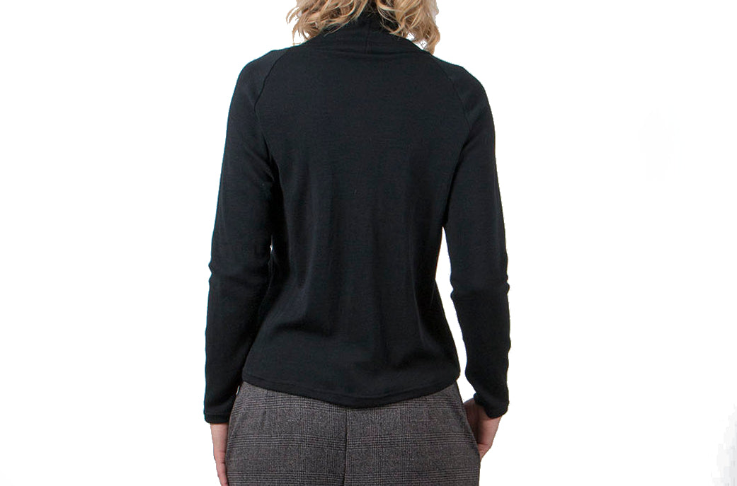 Vietto merinovillainen poolopaita musta